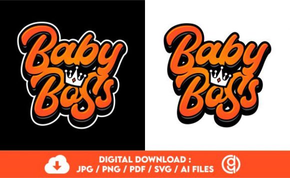 BABY BOSS Typography: A Versatile Graphic for Crafts