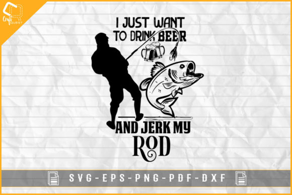 Beer and Fly Fishing Lover Tshirt Design for Graphics and Crafts