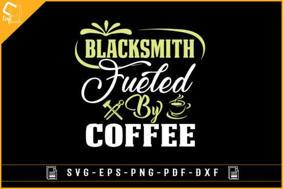 Blacksmith Coffee Lover T-shirt Design for Crafts & Graphics