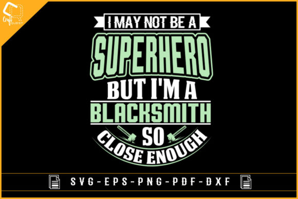 Blacksmith Super Hero Tshirt: A Bold Graphics Asset for Crafts