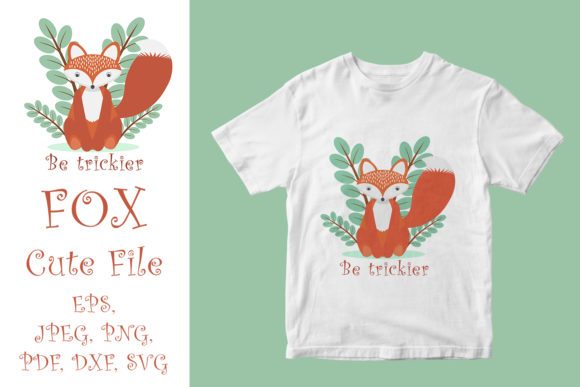 Charming Fox Illustrations for T-shirt Graphics
