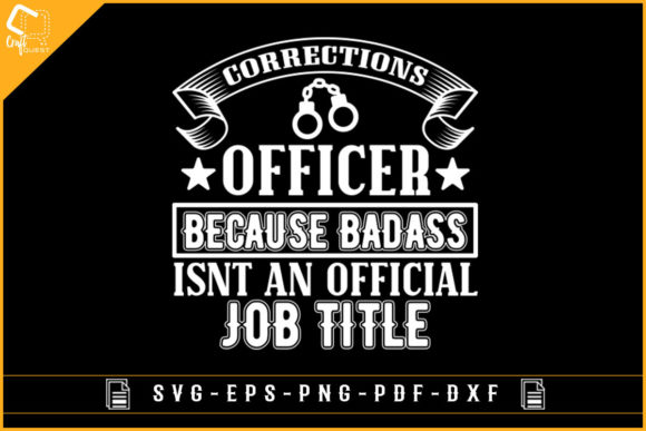 Corrections Officer T-Shirt SVG for Graphics and Crafts