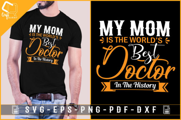 Gift Shirt Design for Doctor Mom: A Versatile Graphics and Crafts Asset