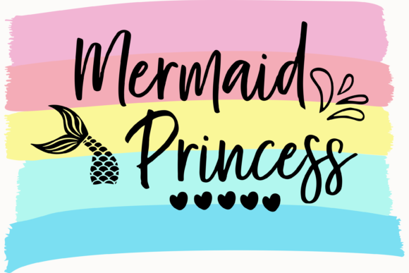 Mermaid Princess Little Girl T-Shirt: A Charming Graphics Asset