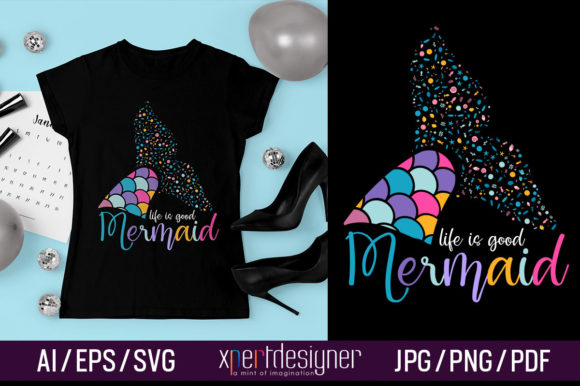 Mermaid T-Shirt Vector Artwork Vol-04: A Crafty Graphic Gem