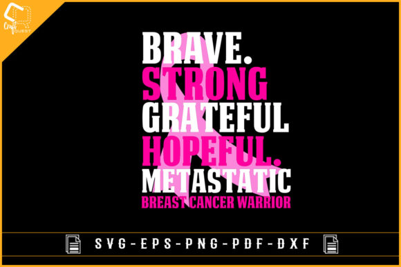 Metastatic Breast Cancer T-shirt Design for Graphics & Crafts