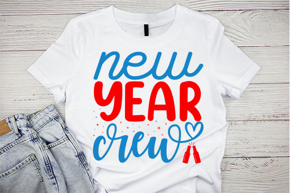 New Year Crew Svg T Shirt Design for Modern Graphics and Crafts