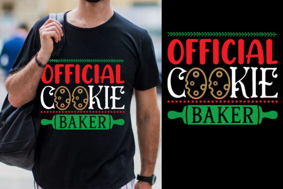 Official Cookie Baker T Shirt: A Festive Embroidery Delight