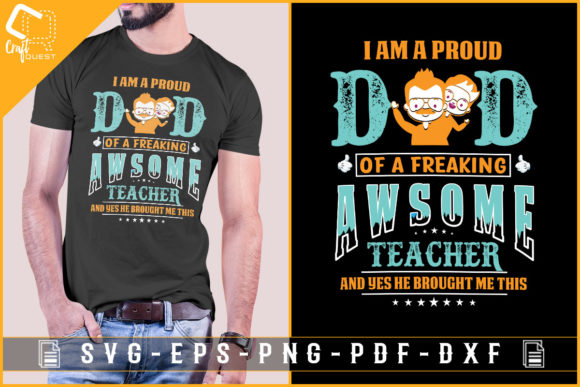 Proud Dad Tshirt Design: Perfect for Crafts and Graphics