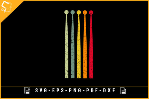 Retro Vintage Drum Stick T-shirt: A Crafts Graphics Gem