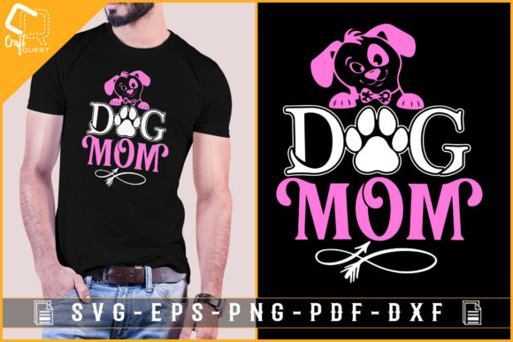 Review: Dog Mom T-shirt Design for Mother's Day Graphics