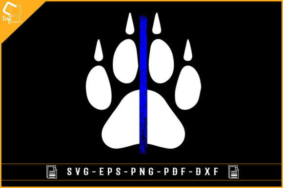 Reviewing Thin Blue Line K9 Dog Paw T-shirt Design for Crafts and Graphics
