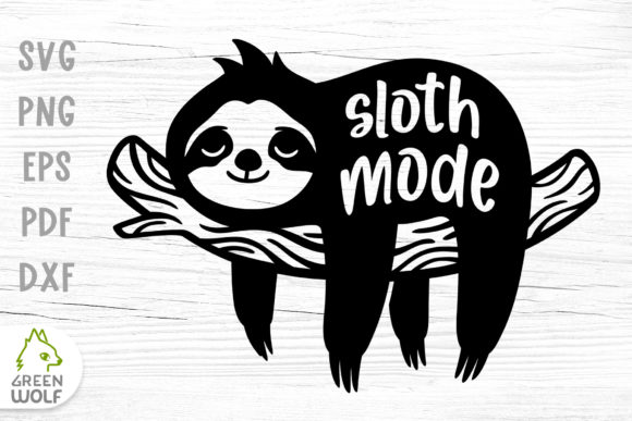 Sloth Mode - A Charming Graphics Asset for Crafts