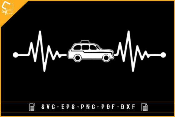 Taxi Driver Heartbeat T-shirt Design: A Graphics Gem for Crafts