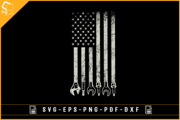 USA Flag with Car Mechanic Tools T-shirt: A Crafts Graphics Review