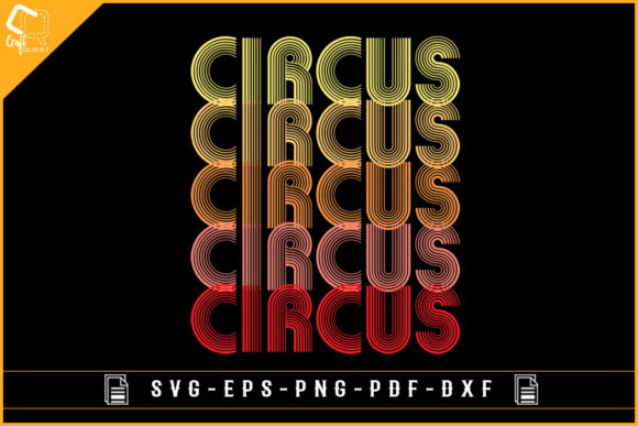 Vintage Retro Circus T-shirt Sublimation for Creative Crafts